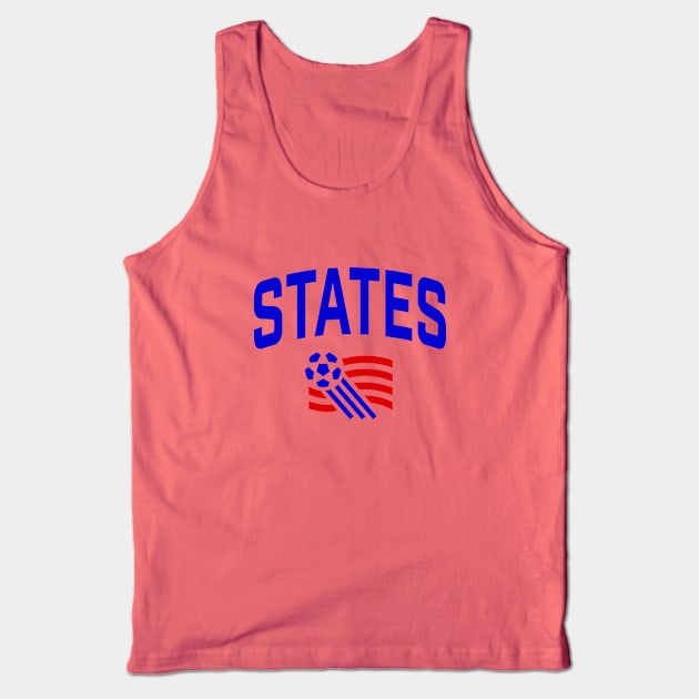 Support US Soccer with this retro design! Tank Top by MalmoDesigns